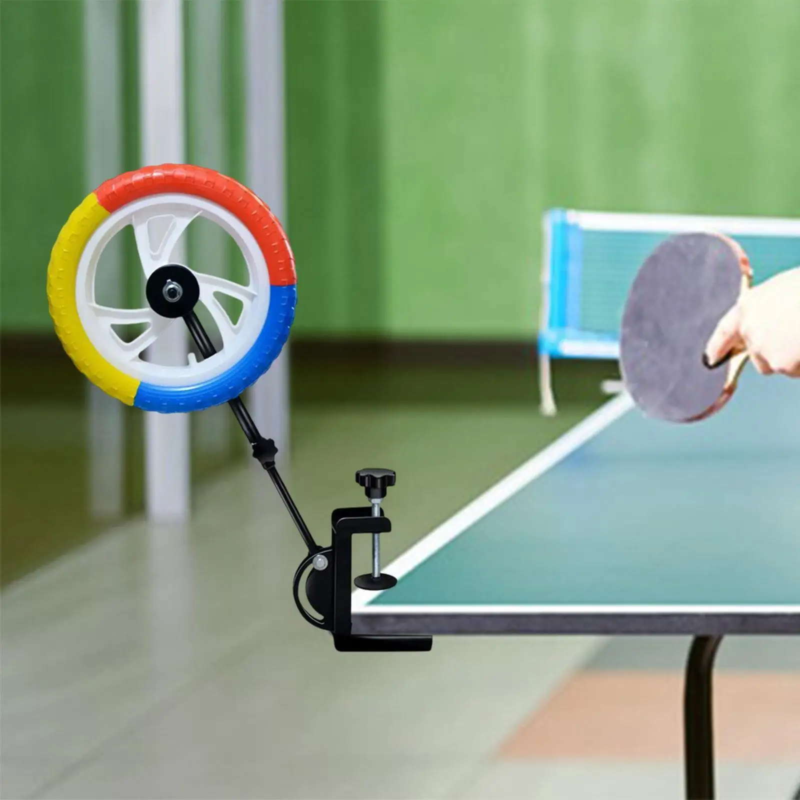 Table Tennis Training Device com braçadeira para iniciantes, Home Gym Practice