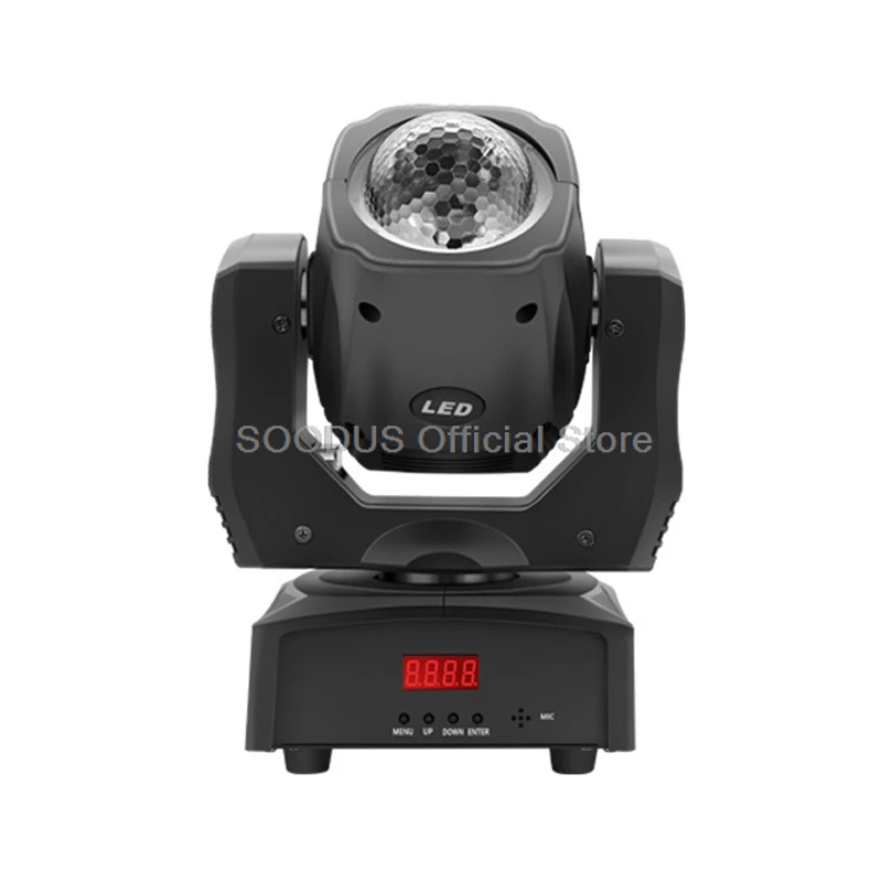 RGBW Beam LED Lights Zoom Moving Head Strobe Disco DJ Light DMX512 Controlled with Digital Display for Wedding Disco Stage Show