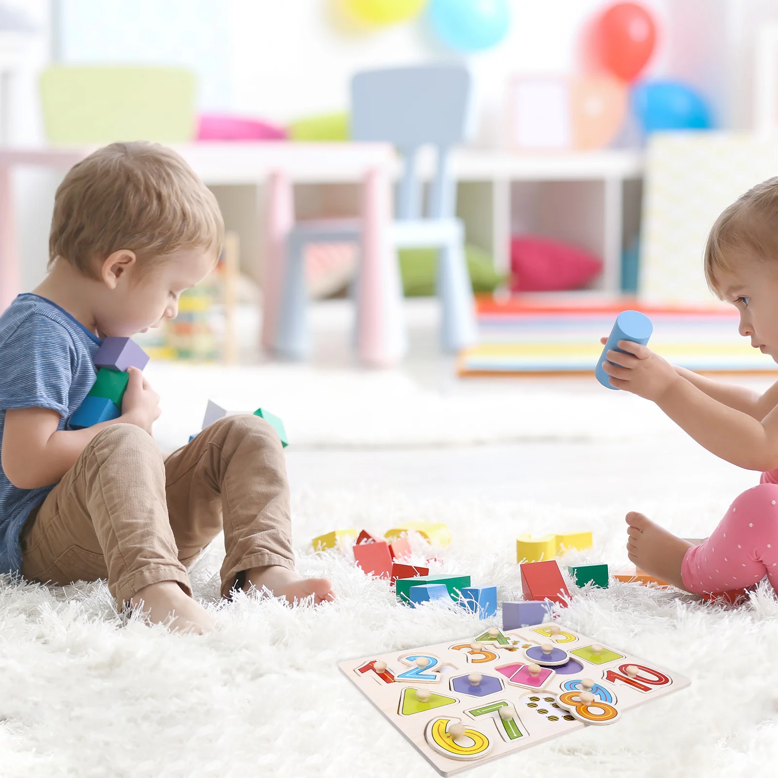 

1 set 1 Set Jigsaw Number Learning Educational Plaything Game Bright Educational Plaything Child Puzzle