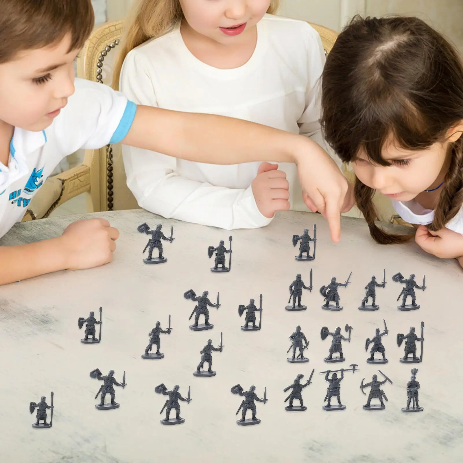 Soldiers Figures Soldiers Figures Toy Miniatures Ancient Model Statues Board Game Playsets 100x For Cake Decorations Educational view 3