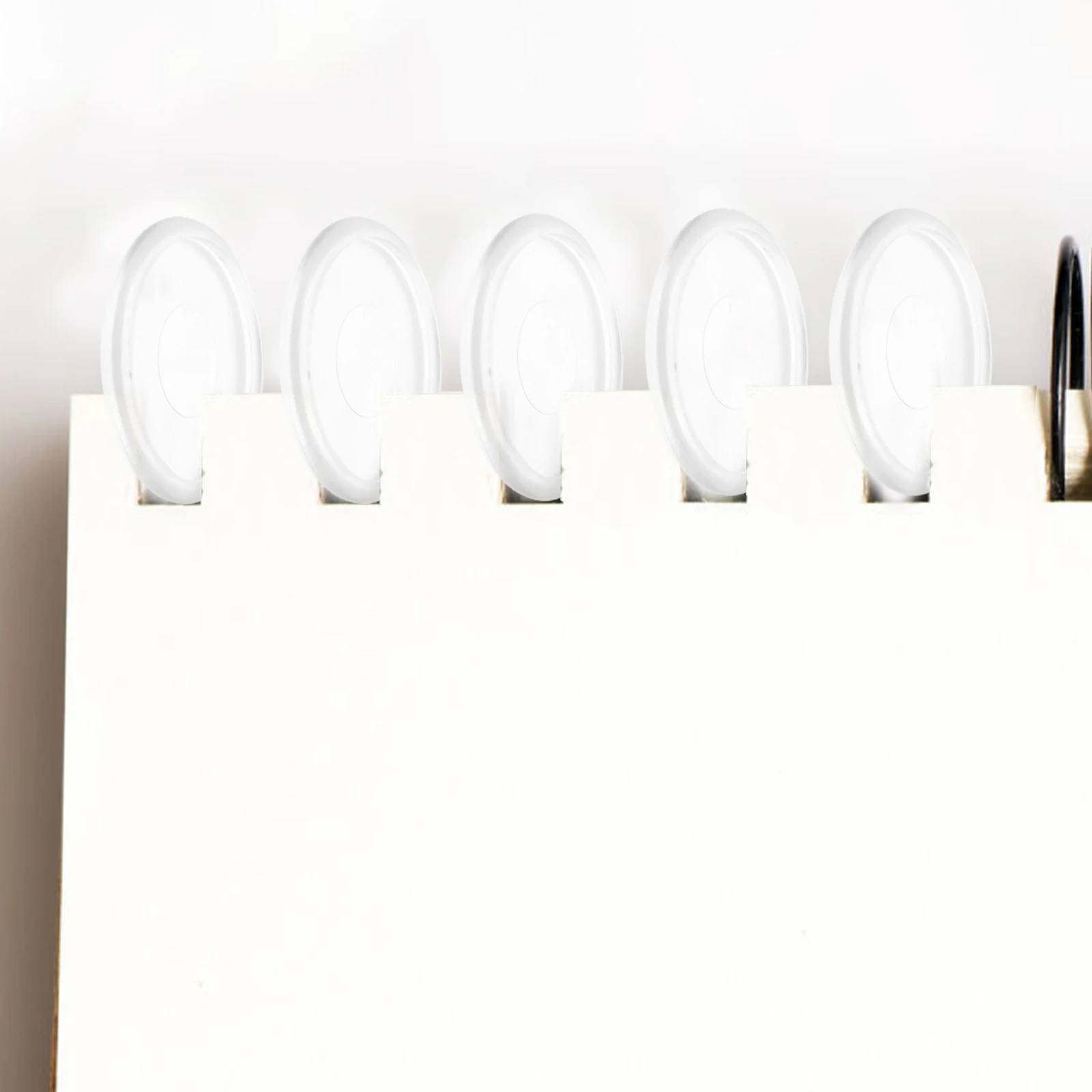 44pcs Plastic Binding Discs Round Binder Buckles For Diy Notepads Planners Easy Storage Home Office School Mini Binder