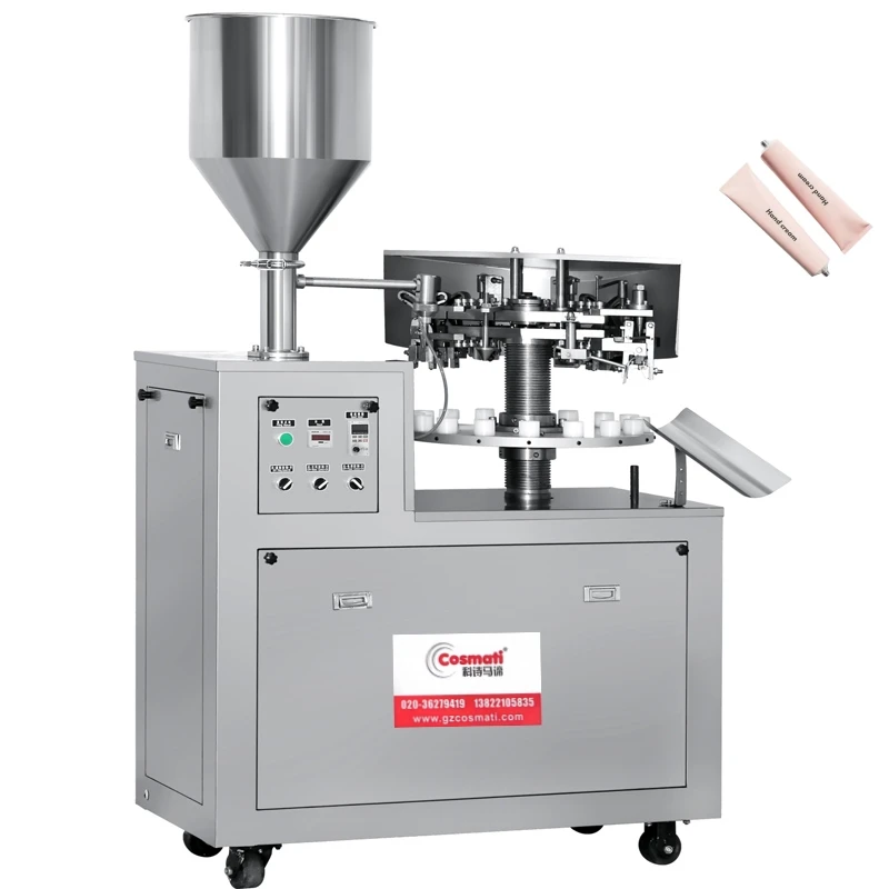 Semi-Automatic High-Accuracy Plastic & Aluminum Tube Filling and Sealing Machine with Glue Filler