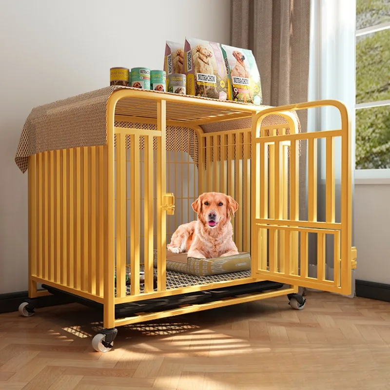 

Клетка для собак, средняя, большая, золотистый ретривер, лабрадор, многосторонняя клетка для домашних животных, домашний, средний, маленький питомник