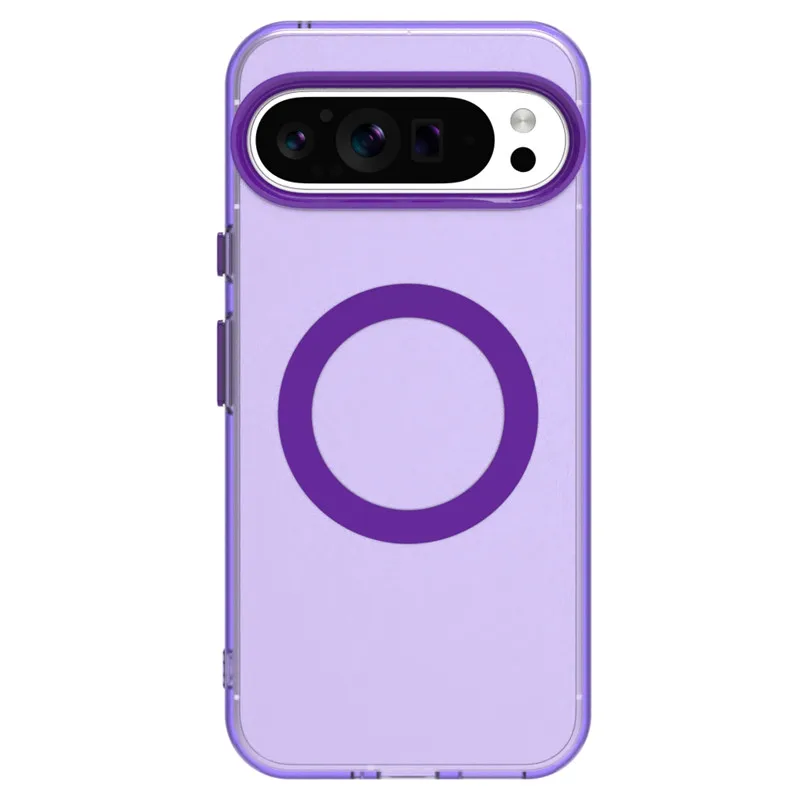 For Google Pixel 9 Pro XL For Pixel 8A 8 9 Pro XL Case Translucent Candy Color Matte Magnetic Shockproof Protective Bumper