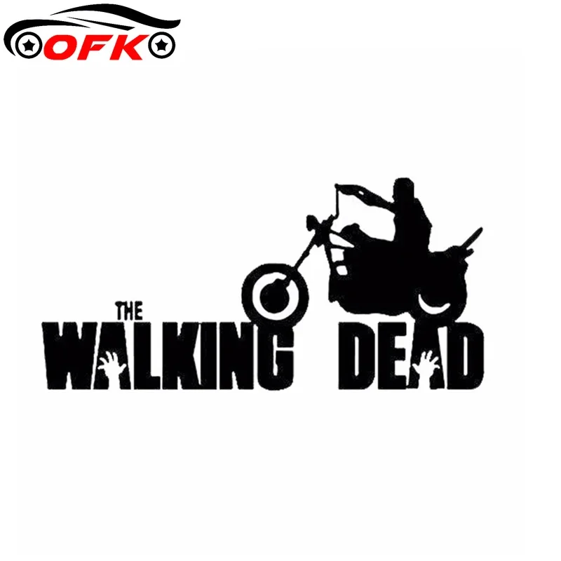 Car Accessories Personality Film Walking Dead Riding Motorcycle Body Stickers 14cm*6.6cm