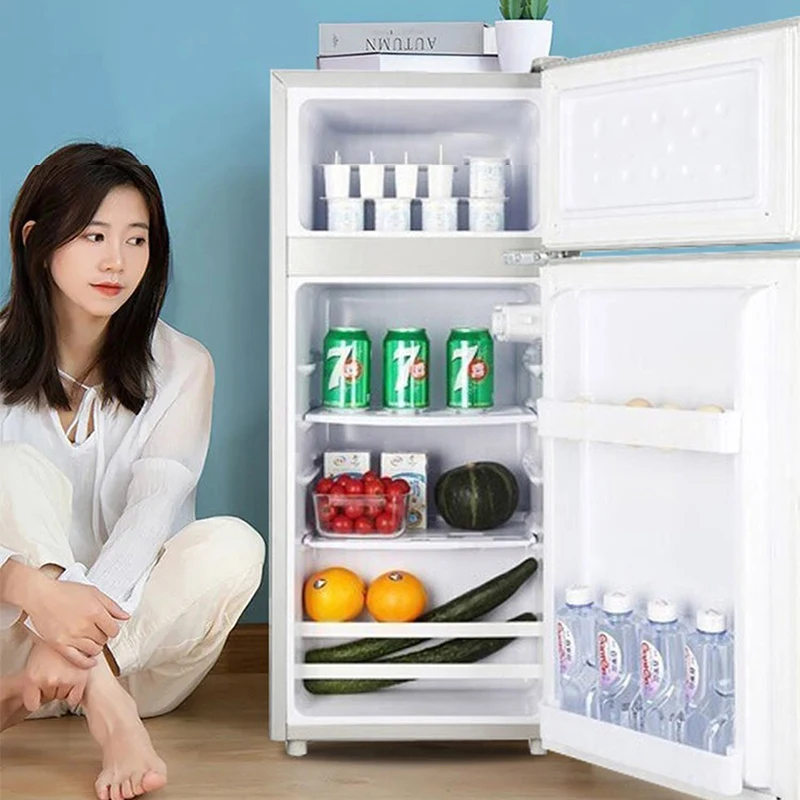 

Small Household Refrigerator Small Double Door Rental House First-class Energy Efficiency Refrigerator