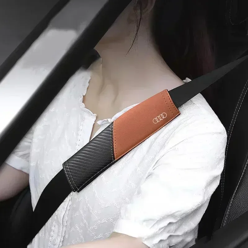

Car Seat Seatbelt Protection Pad Accessories For Audi Sline A3 A1 A4 B8 B7 A6 C7 A5 A7 A8 B9 B6 C6 Q2 Q3 Q5 Q7 Q8 TT S3 S4 S7 S8