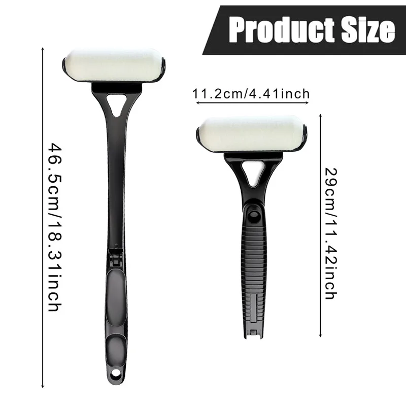 أداة توزيع اللوشن للظهر والجسم - مقبض قابل للطي طويل المدى، عصا لوشن وموزعة واقية من الشمس لكريم البشرة والزيوت