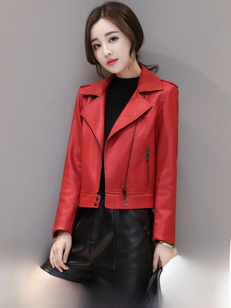 Nuovo Cappotto Antivento in Vera Pelle di Pecora da Donna Sle Haifeng, Versione Coreana Slim Fit a Mezza Lunghezza, per Primavera e Autunno