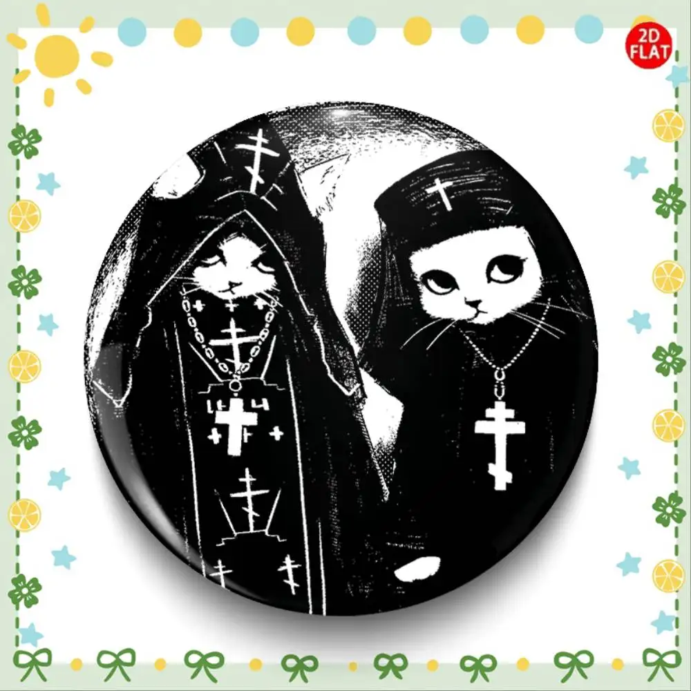 2026 Latest Cartoon Anime Plastic Pin Badge 2D Flat Suitable For Clothing Badges Button Round Creative Pin Brooch