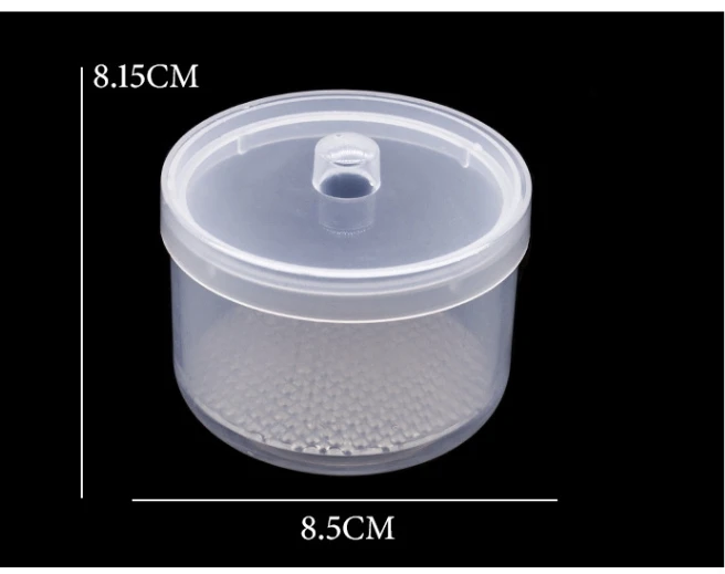 2pcs Nails Art Drill Bits Grinding Head Sterilizer Disinfection Box Cleaning Box Storage Case Clipper Accessories Manicure Tools