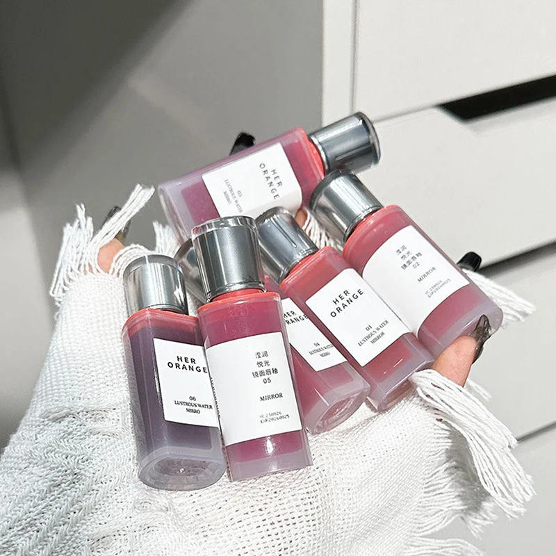 Lacca per labbra HERORANGE Crystal Gloss, idratazione a lunga durata, ingredienti non appiccicosi con lucentezza effetto vetro