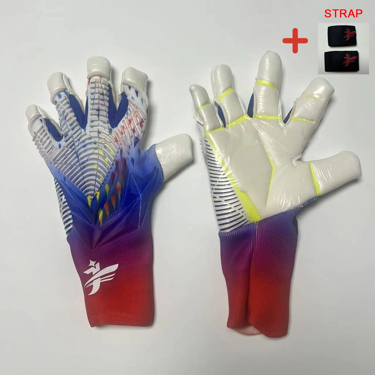 Teens Adults Size Soccer Goalkeeper Gloves Professional Thick Latex Football Goalkeeper Gloves With Finger