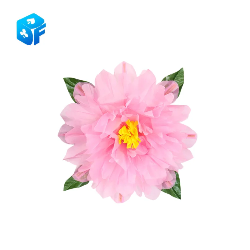 Peony Production  Magic Tricks diameter 46cm60cmFunny Stage Empty Hand Appearing Flower Magic Gimmick  flash flower