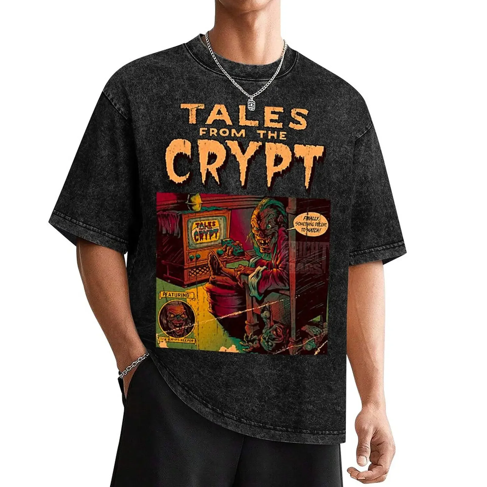 Tales From The Crypt T-Shirt hippie clothes blue archive anime clothes men t shirts high quality