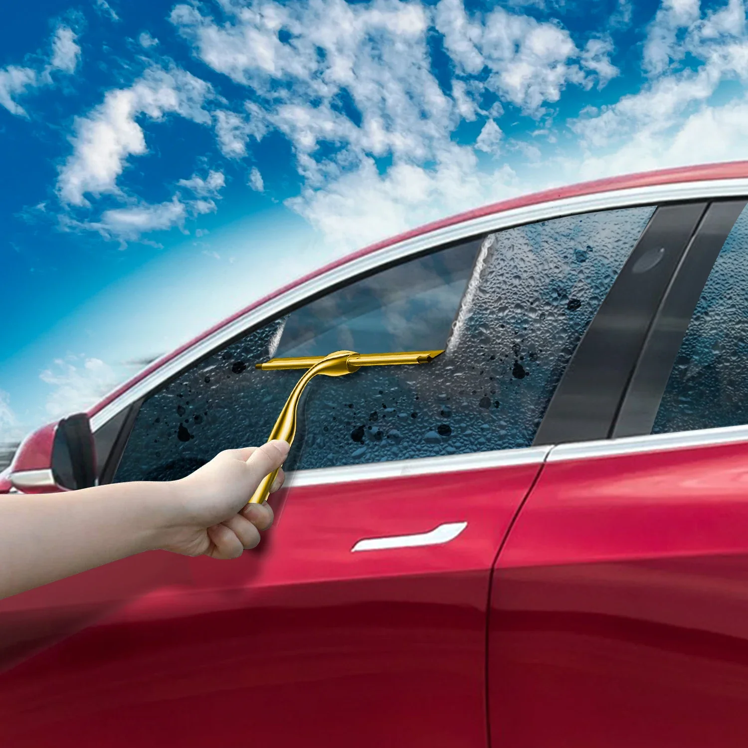 10 ''بوصة دش ممسحة نافذة ممسحة استبدال شفرة السيليكون المطاط كشط مقبض من الفولاذ المقاوم للصدأ زجاج الباب S هوك شماعات