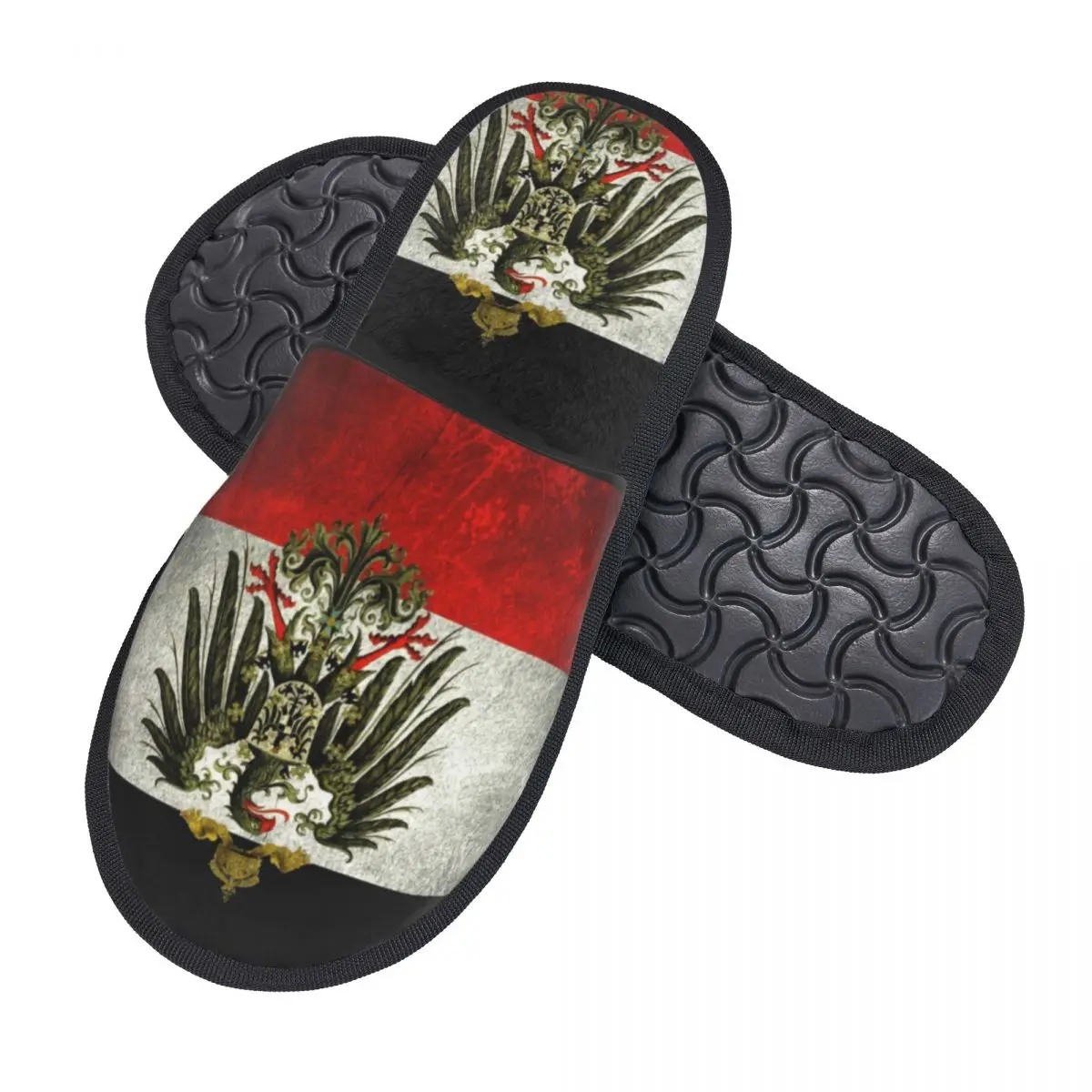 Custom German Empire Flag Germany Memory Foam Slippers Women Comfy Warm House Slippers