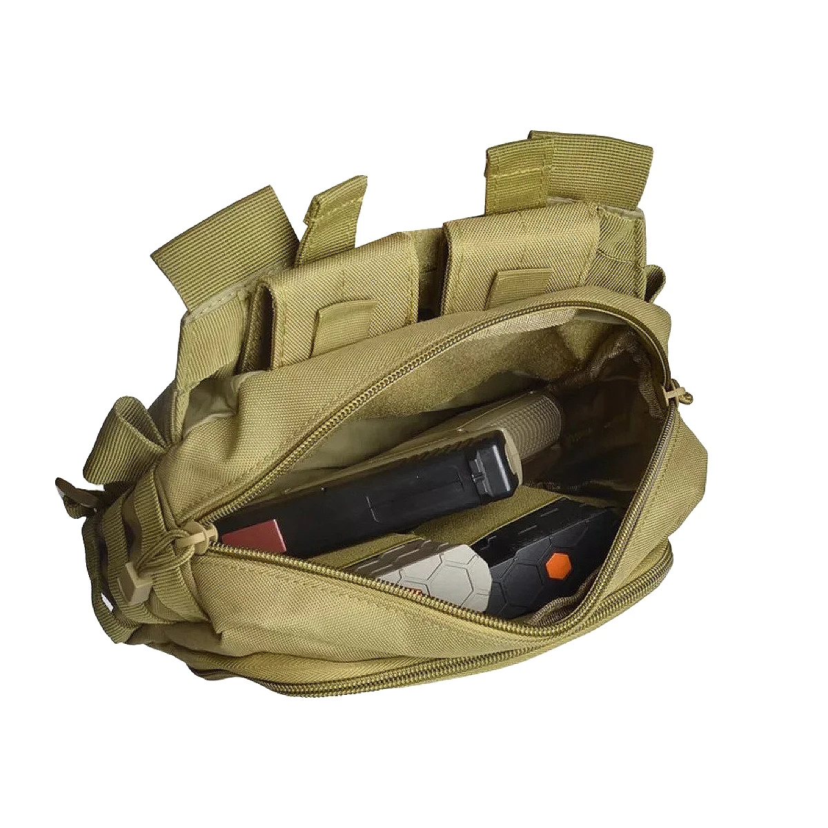 Borse da portata tattiche 2 Banger Messenger Borsa multifunzionale per riviste di grande capacità Borsa a tracolla per tiro con attrezzatura da caccia Pistola Glock