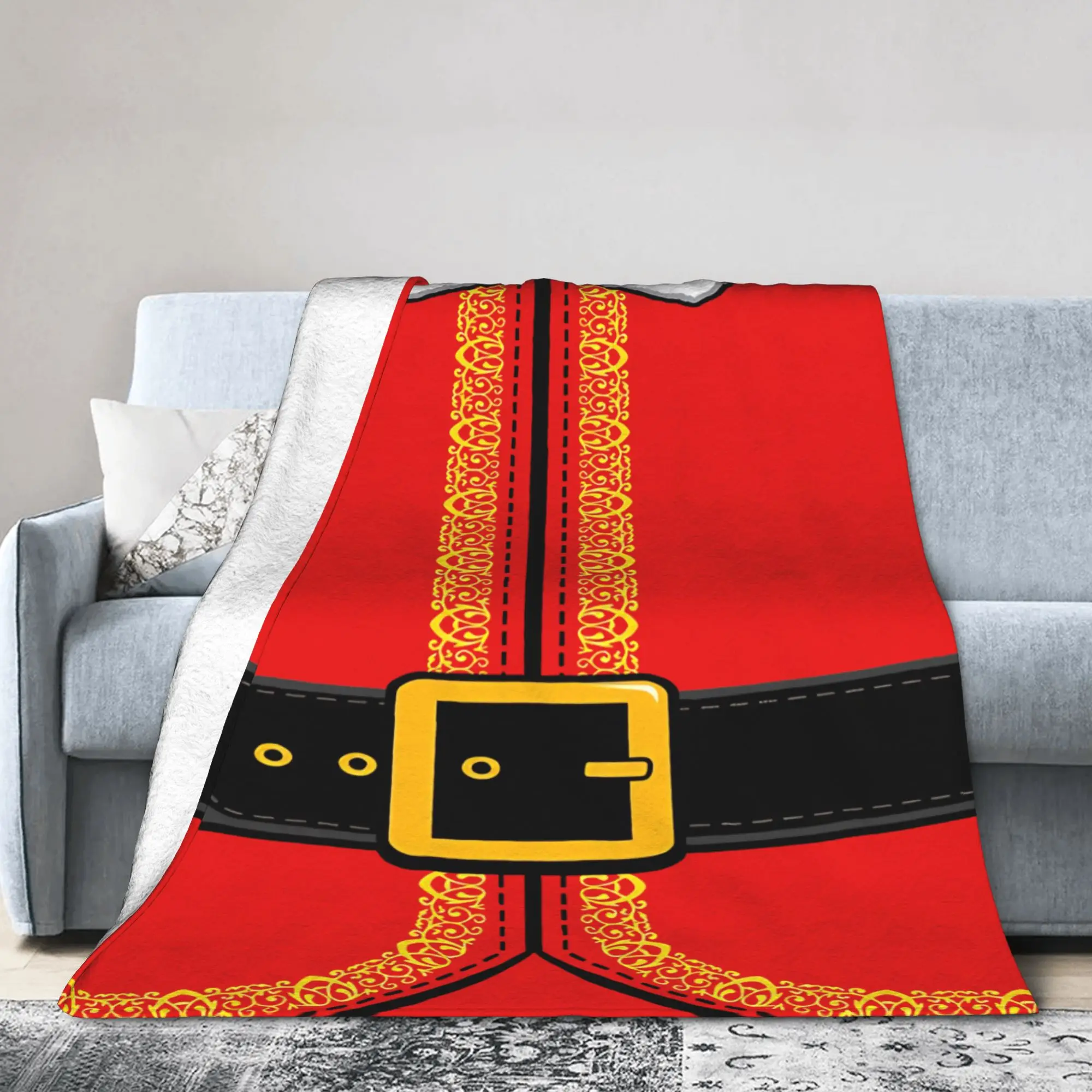 Cosplay Buddy Elf Yourself Funny Christmas Blanket  Flannel Funny Warm Throw Blankets for Home Restaurant  Winter