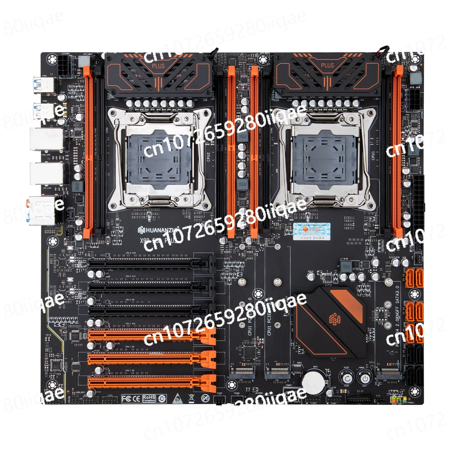 X99-F8D/F8DPLUS/T8D/8D4 two-way main board design rendering game multi-open computer