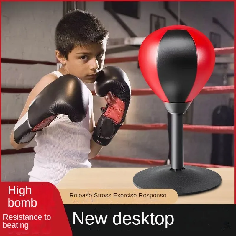 Vertical children's boxing training ball suction cup holder, boxing decompression ball, adult fighting training equipment