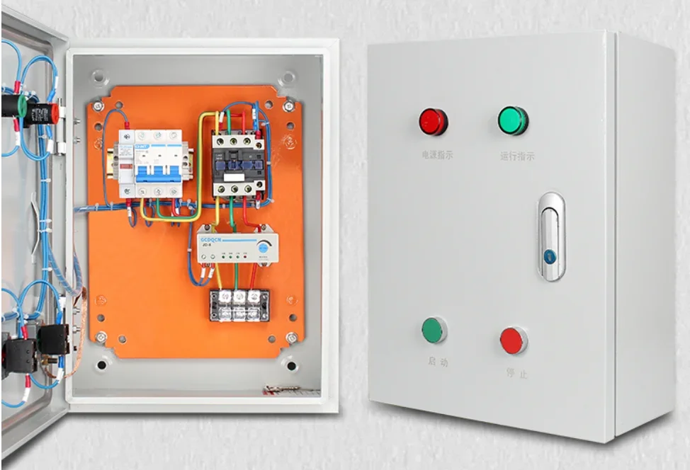 Low Voltage 3 Phase Dol/direct Star /delta Starter Motor/pump Distribution Control Panel With Timer