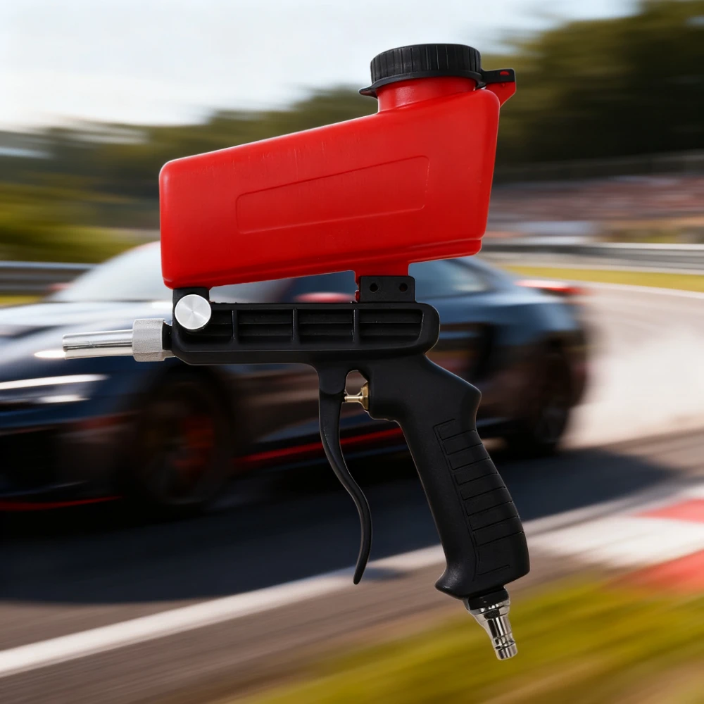 مسدس السفع الرملي للسيارة، أداة السفع الرملي المحمولة الجاذبية، مسدس السفع الرملي الهوائي لضاغط الهواء، إزالة الطلاء والبقع والصدأ #4