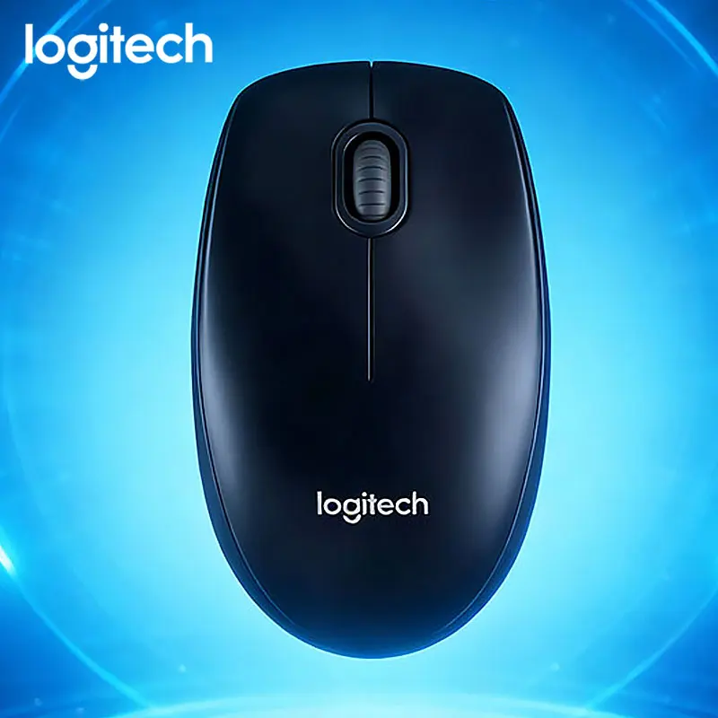 

Бесшумная проводная офисная мышь Logitech M100R, Plug and Play, портативная и тонкая, с нескользящим покрытием, подходит для офисных работников и учителей