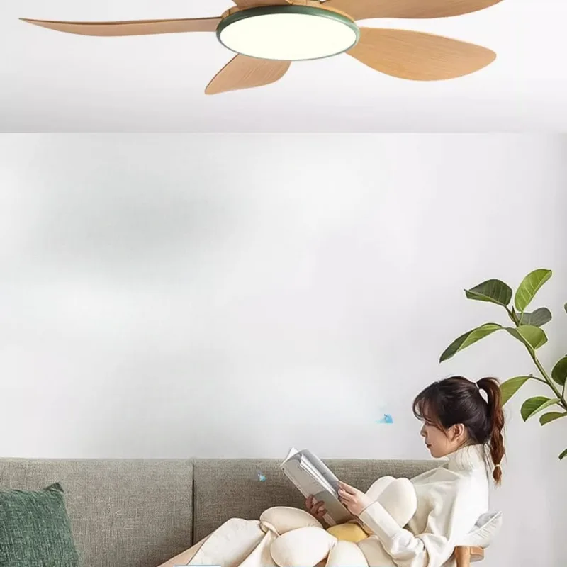 

New Living Room Household Ceiling Fan Variable Frequency Dining Room Light Integrated Atmospheric High Color Rendering