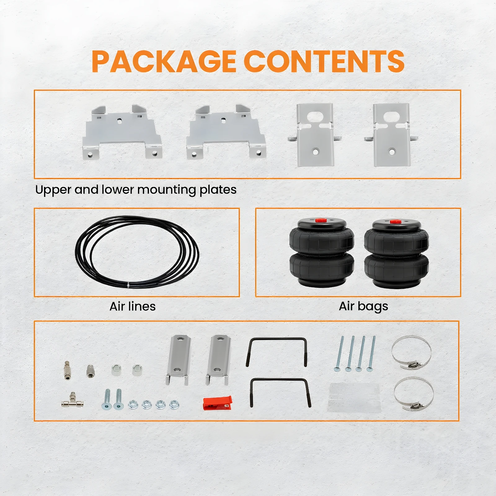 

Tow Assist Over Load Air Suspension Bag Kit For Chevy 1500 2007-2017 2018