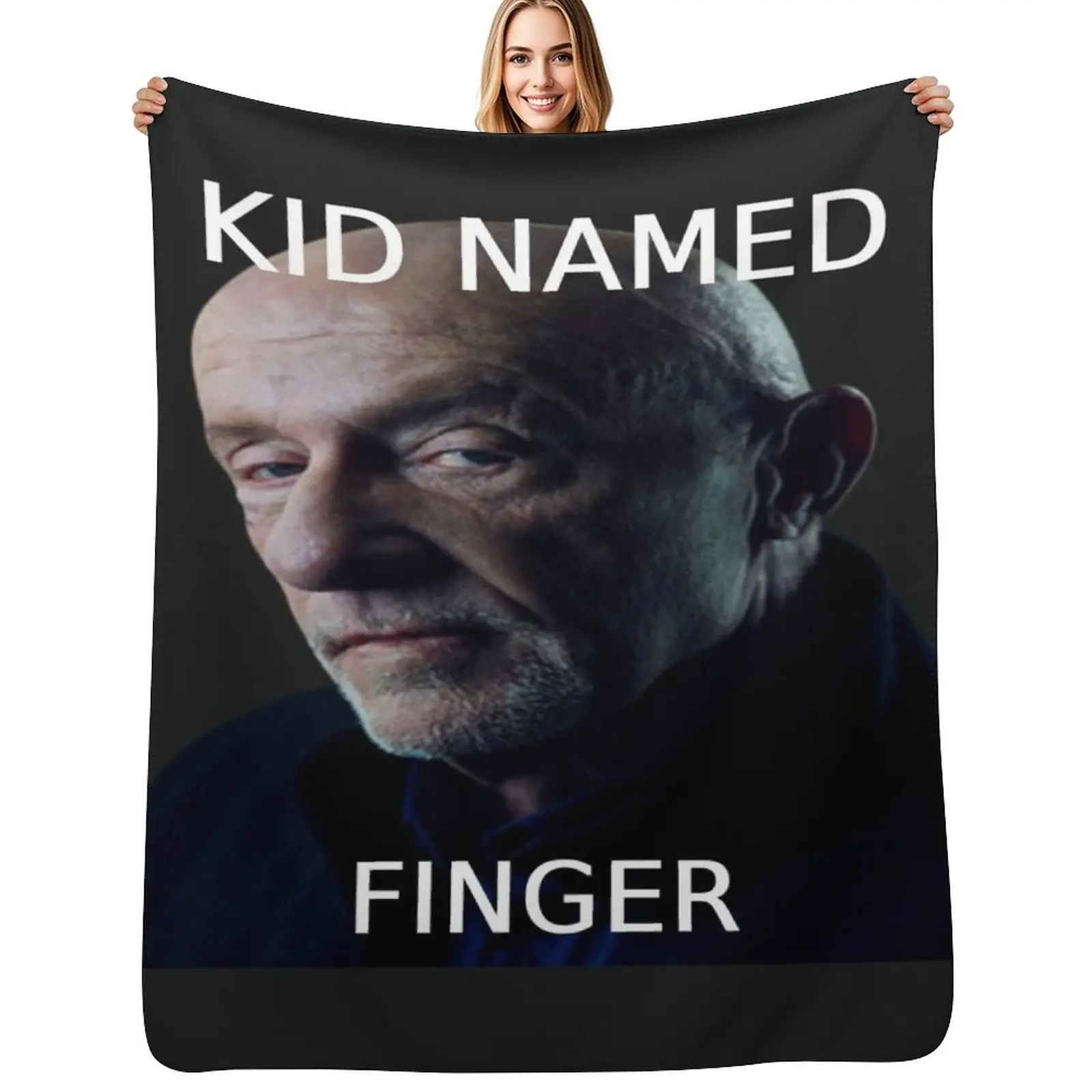 Kid Named Finger Meme Throw Blanket Soft Plaid Furrys Thin decorative Plaid on the sofa For Sofa Thin Blankets