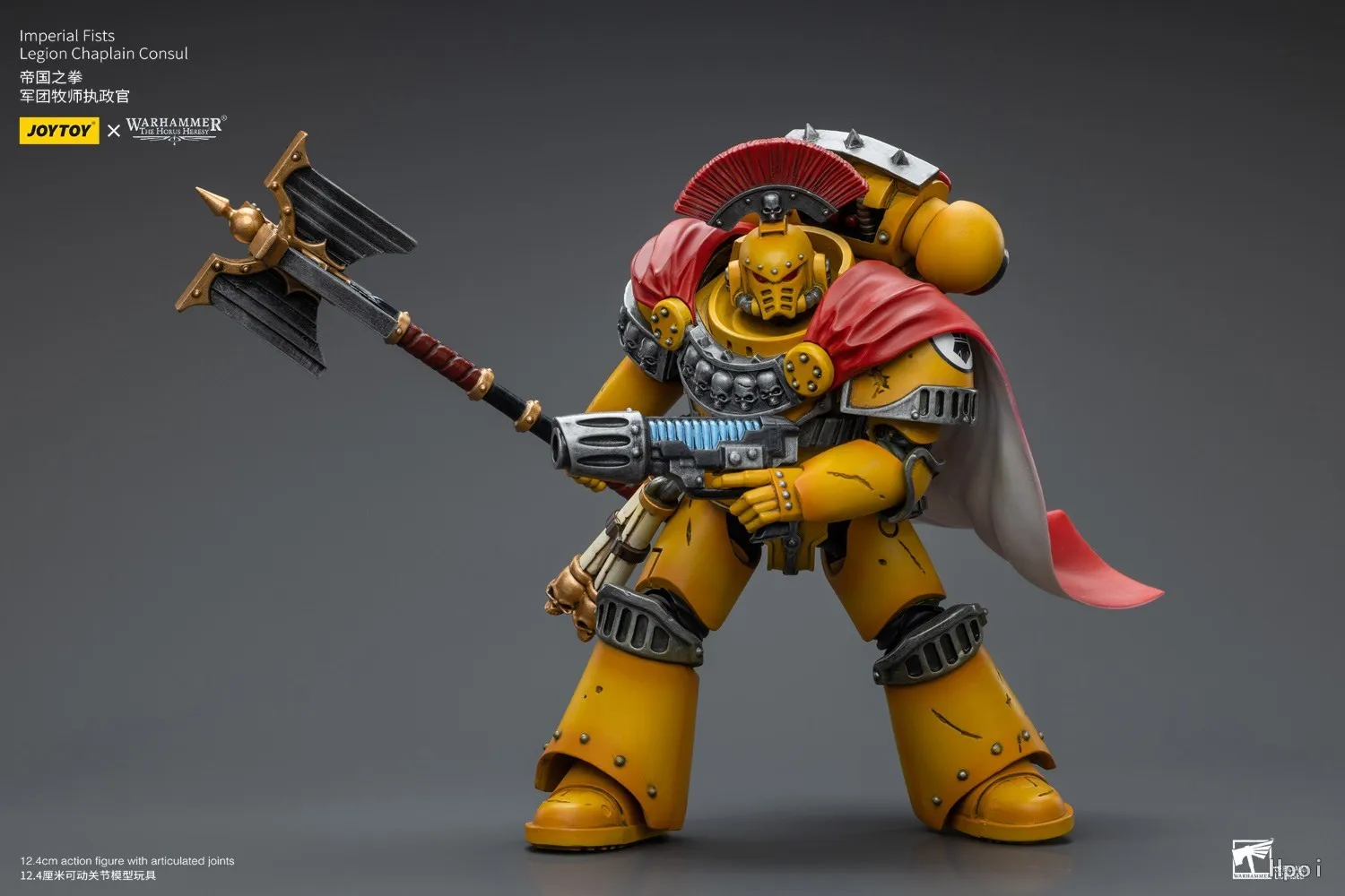 Figuras Originales en Stock JOYTOY WARHAMMER 40K Imperial Fists Legion Chaplain Consul Escala 1/18 Modelo de Juguete Coleccionable