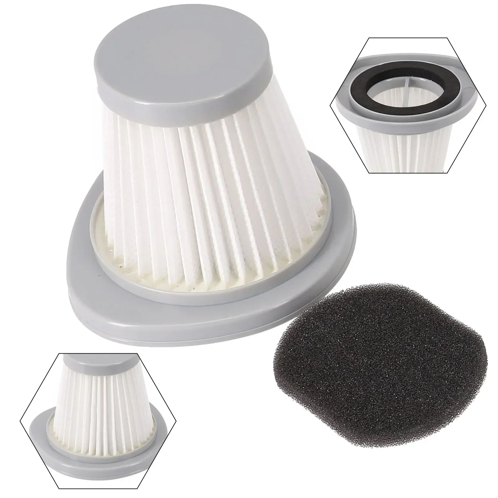 Filter+Filter Sponge For Deerma DX118C DX128C Vacuum Cleaner Spare Parts Household Cleaning Replacement Accessories