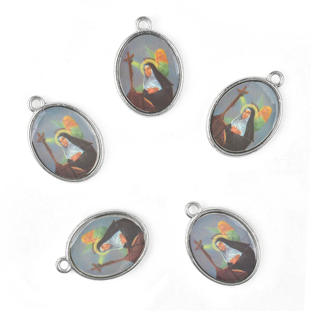 قلادة سان مارتن دي بوريس بيرو ليما باترون سانت العدالة الاجتماعية الوئام العنقي سانت ريتا من الصلاة المستحيلة لنا