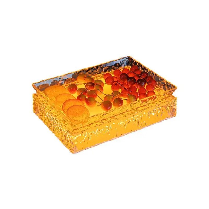 Bar KTV luminous fruit plate LED snack plate multi-layer creative luxury fruit plate rack platter thickened and anti-drop