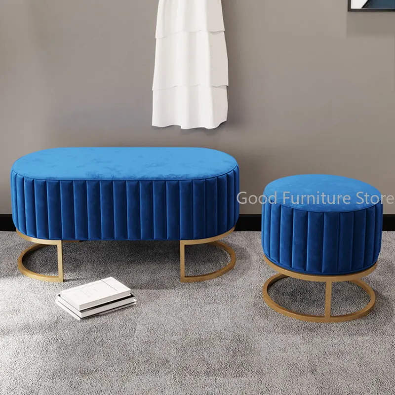 

40/60/90/120cm Modern Shoe Bench Entrance Shoe Changing Stools Leisure Ottomans Clothes Store Bench Casual Vanity Stool