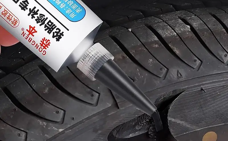 

Tire Glue Repair Glue Car Special Glue Repair Tire Cracks Strong Black Glue Strong Adhesive Rubber Silicone Adhesive For Tires