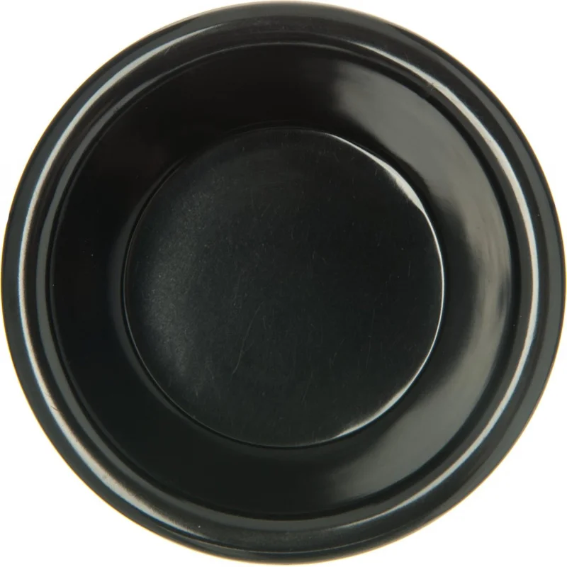 Ciotola per salsa Ramekin in plastica per casa e ristorante, plastica, 4 once, nera