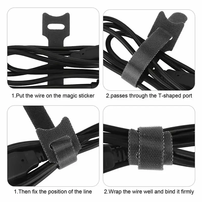 【Space-Saving】100Pcs Reusable Cable Ties,Multi Colored Plastic Reusable Cable Ties,12X180mm