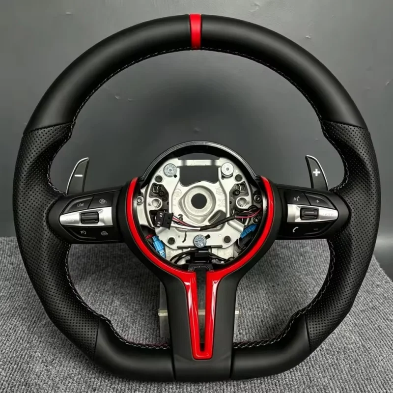 Customized Microfiber Leather Car Steering Wheel For BMW F30 F10 F15 F20 F32 E60 E70 E71 E90 X6 M3 M4 Steering Wheel Accessories