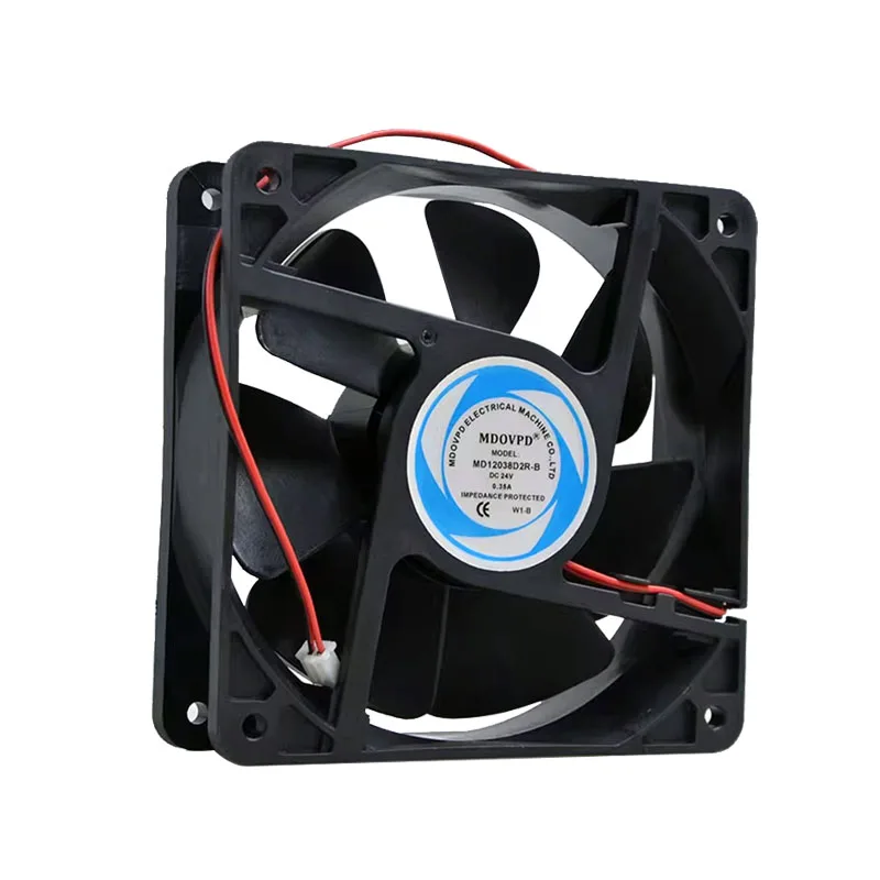 

NEW ORIGINAL MD12038D2R-B 24V 0.35A 12038 120*120*38mm 12cm COOLING FAN RADIATOR