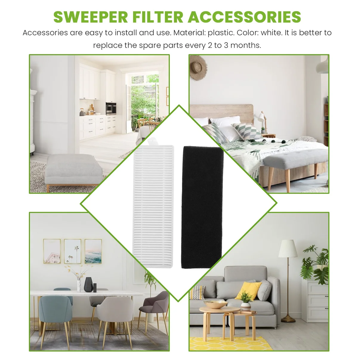 AC66 для ILife A7 A9S V8 V8S X750 X800 X785 V80 для Silvercrest SSR1 SSRA1 запасные части для фильтра Hepa