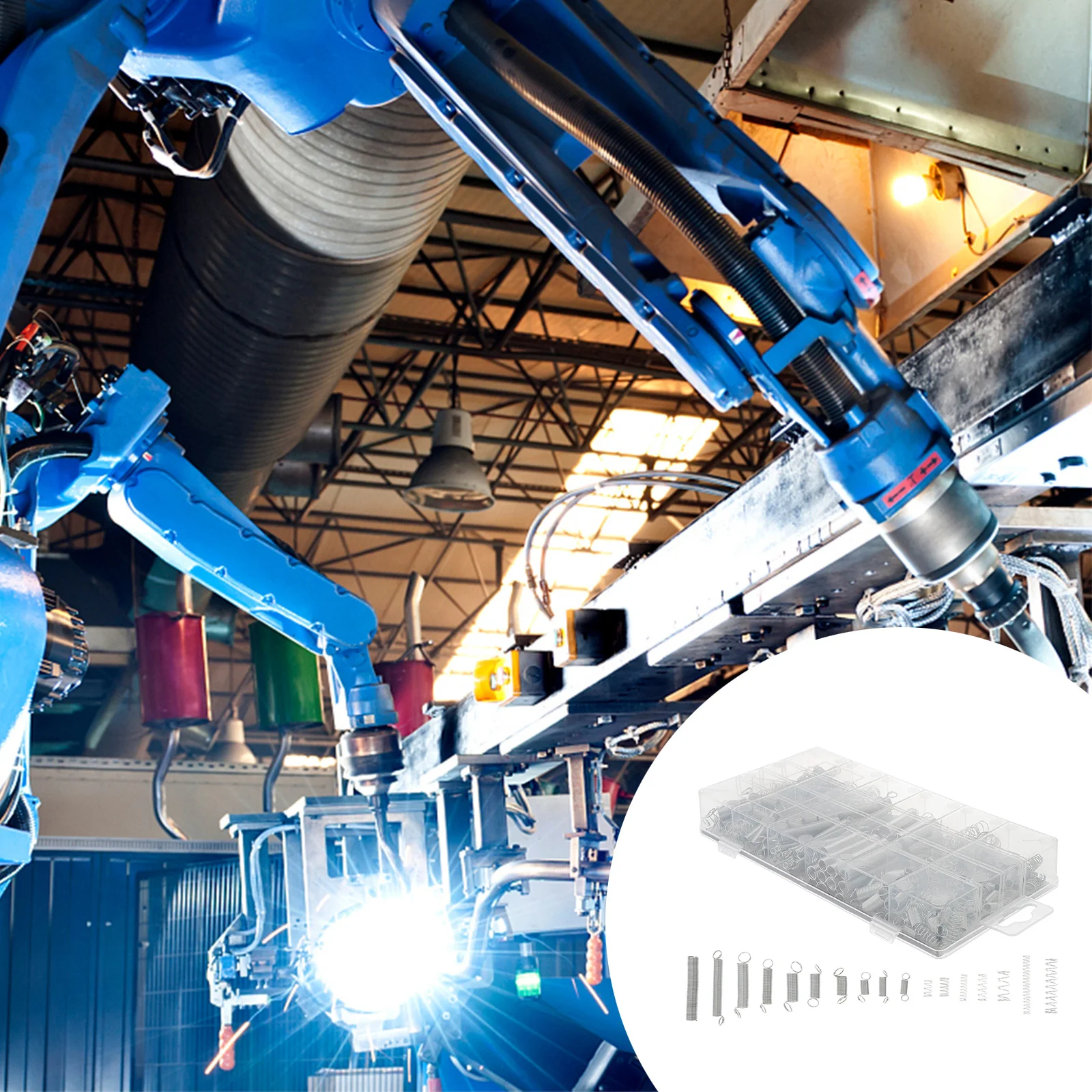 

200pcs Spiral Spring Assorted Compressed Coil for Door Switch Wardrobe Extension Silver Small Springs