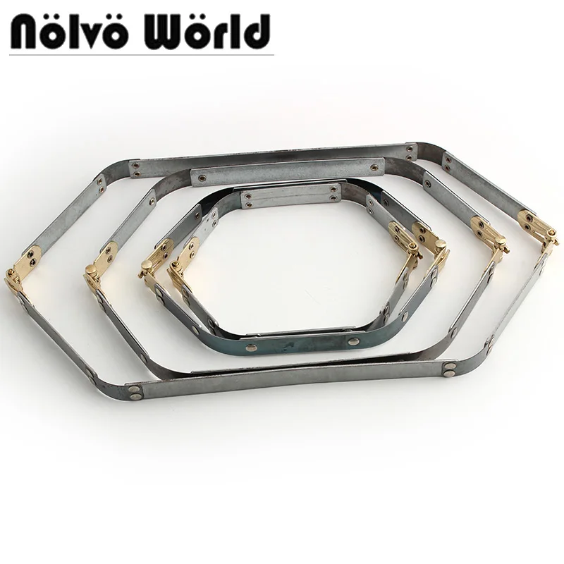 2-10pcs Metal Internal Frames Kiss Clasp Bag Purse Sewing Internal Handbag Hinges Clip Handmade Wallet Accessories Hardware