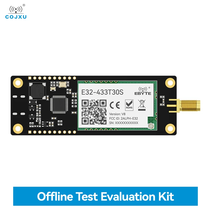 

LoRa Offline Test Kit COJXU E32-433TBH-SC Soldered with Module E32-433T30S RF Transceiver OLED Screen Long Distance Test Board