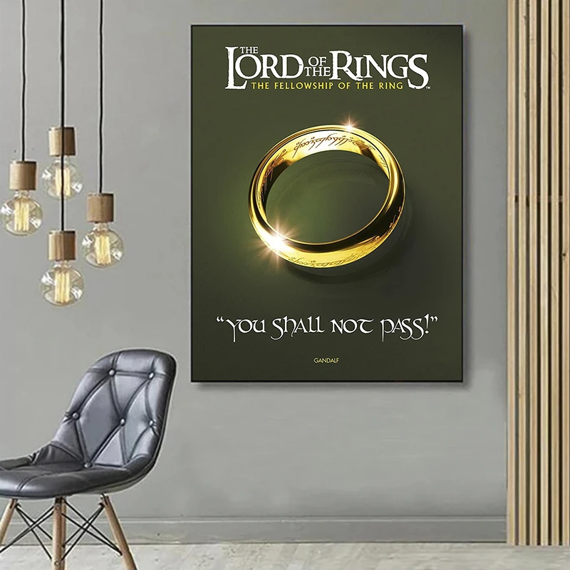 2024 New 5D DIY T-The Lord of the Rings: The Fellowship of the Ring Diamond Embroidery Color oil painting hand Mosaic decoration