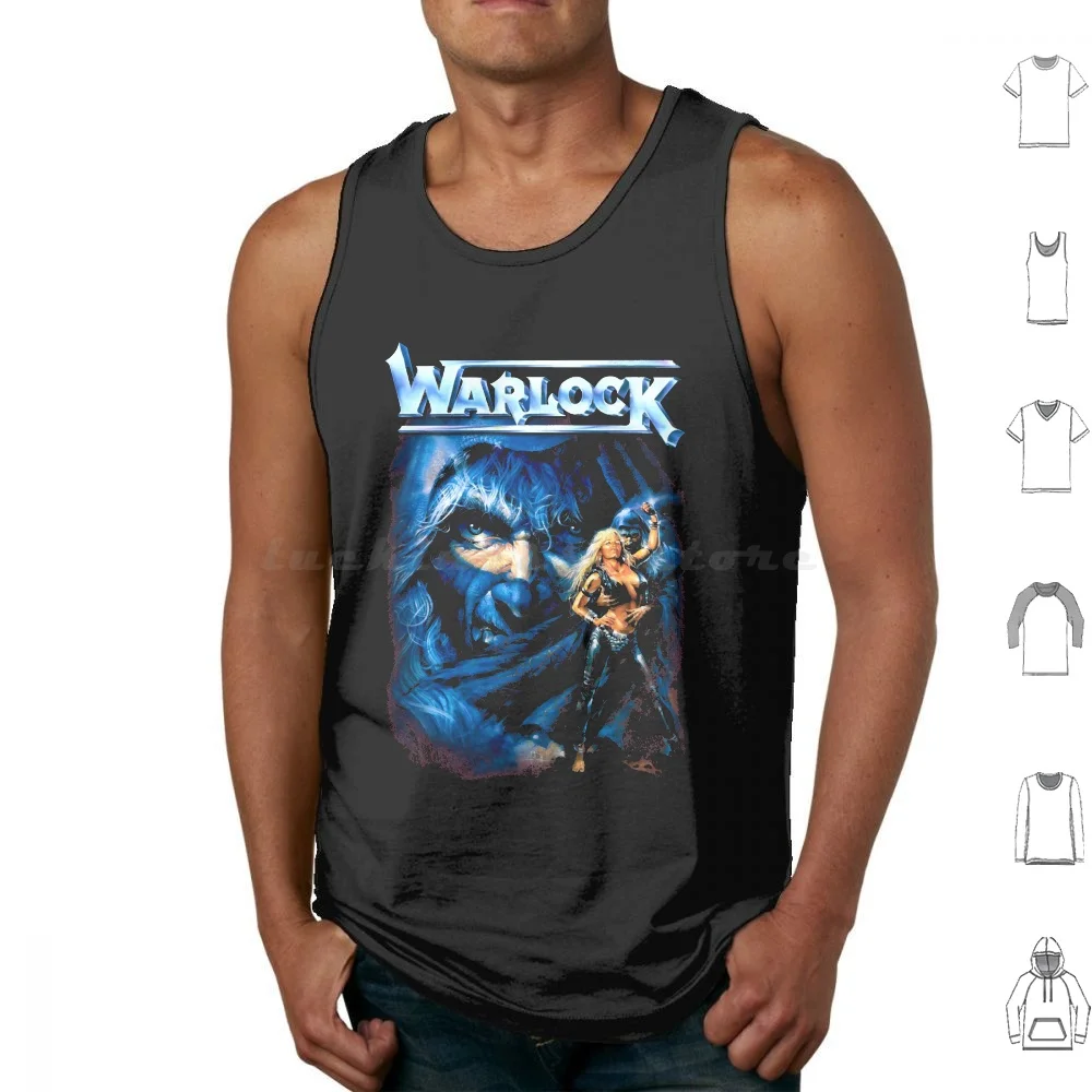Warlock-& Agony Old School German Heavy Metal Tank Tops Print Cotton Death Metal Swedish Death Metal Vader Death