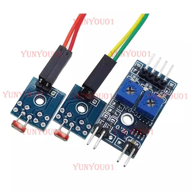 2-way Photoresistor Sensor Module Light Detection Module Photoresistor Module