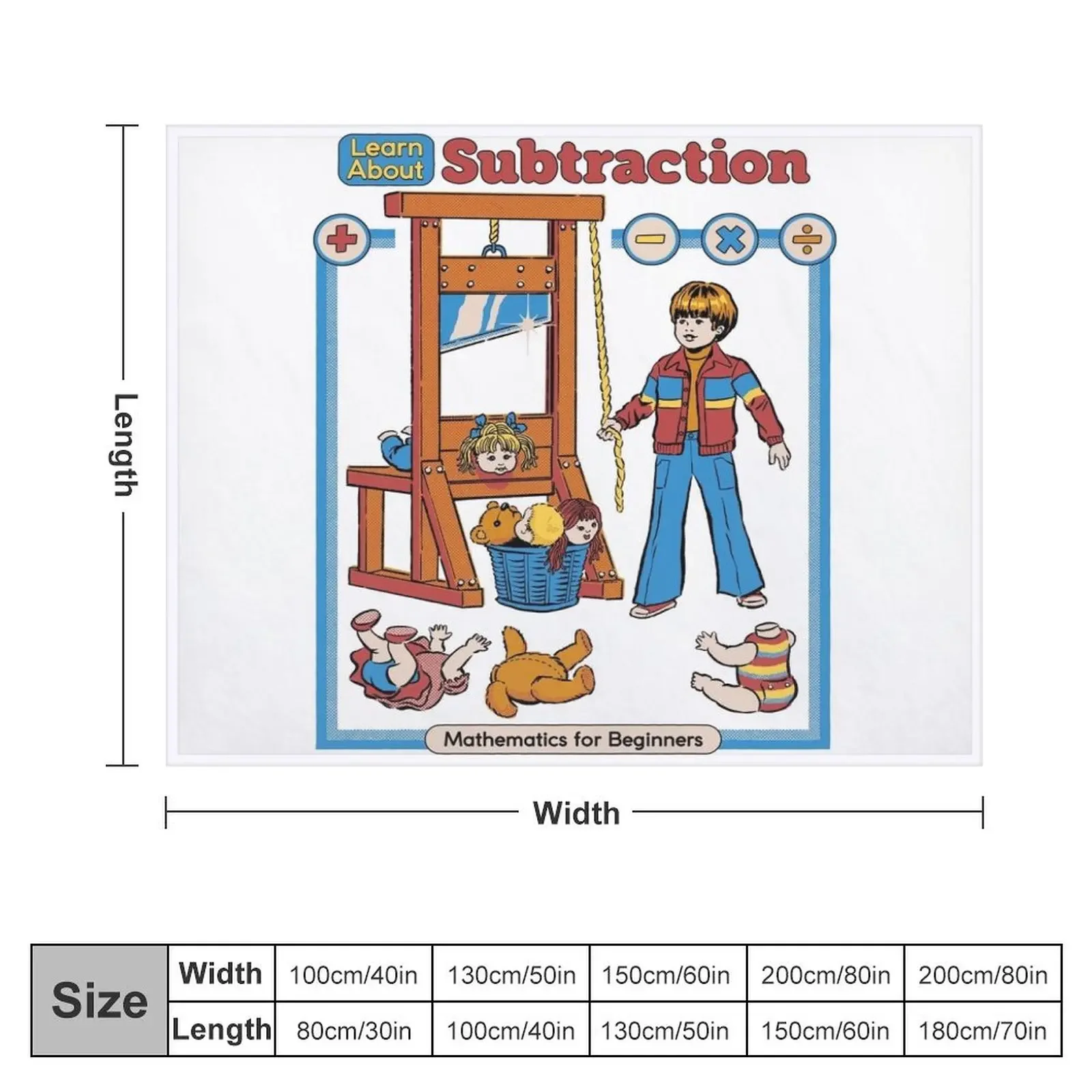 Learn About Subtraction Throw Blanket wednesday valentine gift ideas Blankets