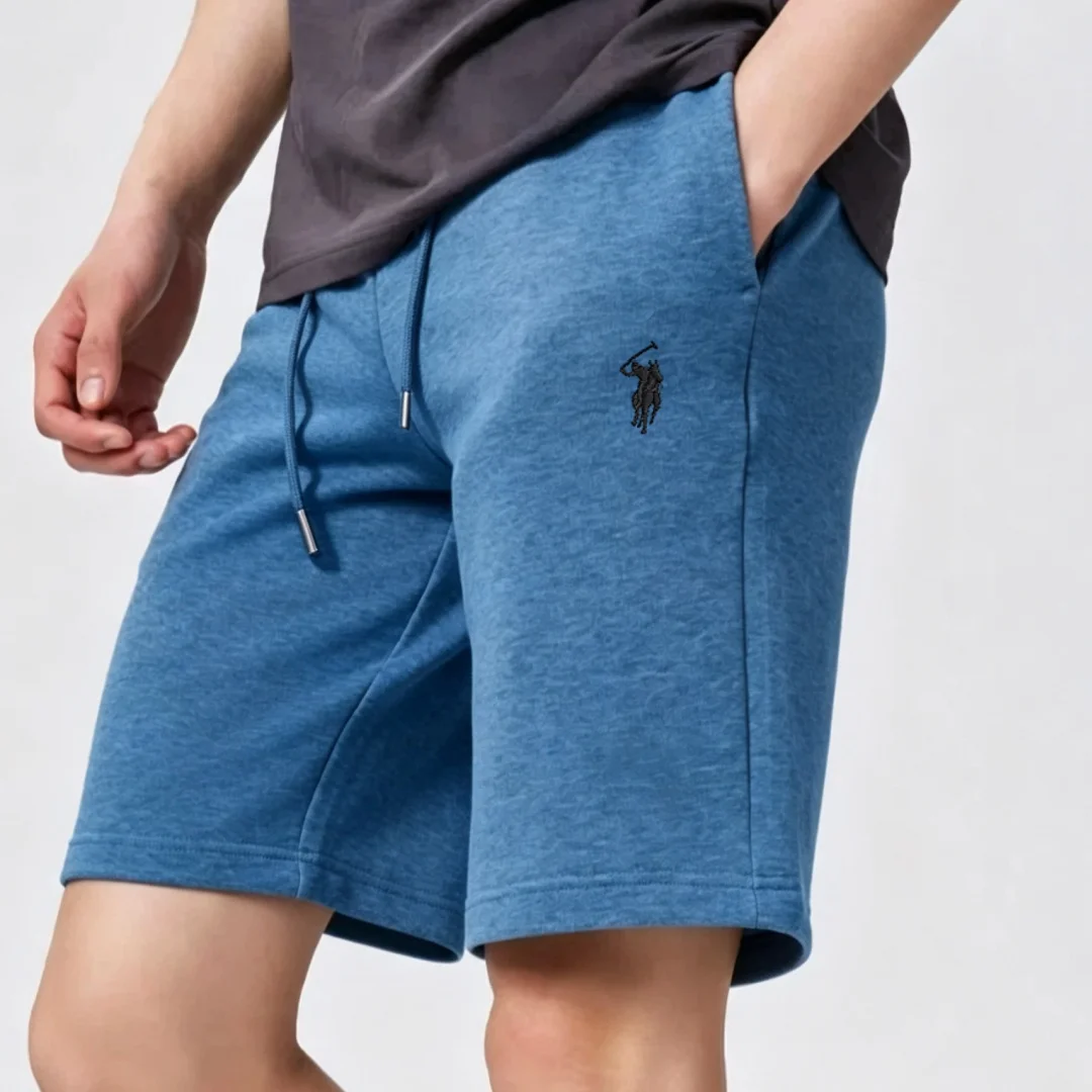 100% Pure Cotton High-End Brand Men's Shorts Summer Fashion Pony embroidery Paul Breathable Casual Pants Beach Pants Sports Pant